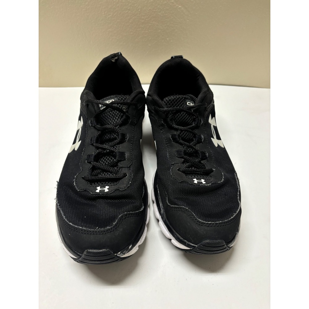 Under Armour Charged Assert 9 Mens Running Shoes Black White 3024590-001 Size 11